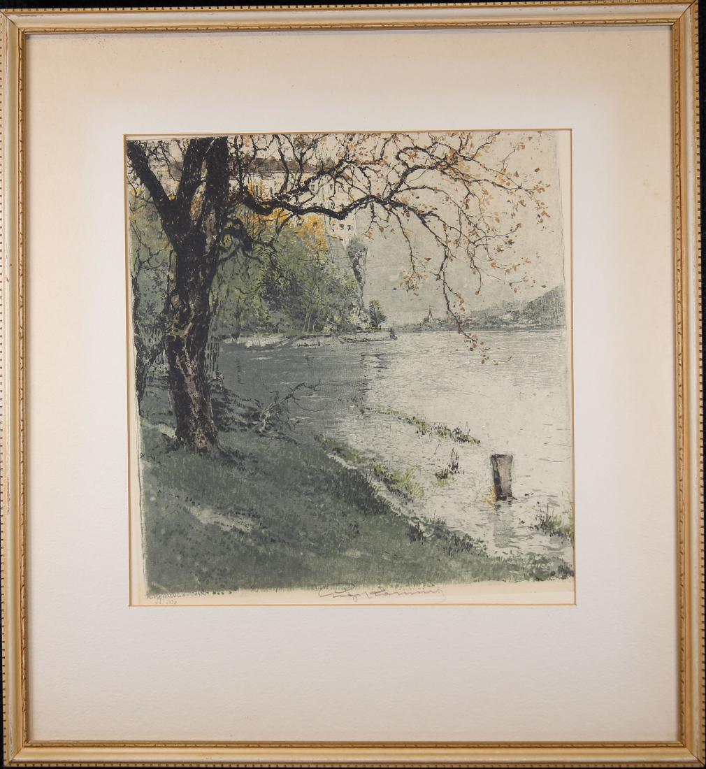 (2) Luigi Kasimir (1881 - 1962) Colored Etchings (1 of 4)