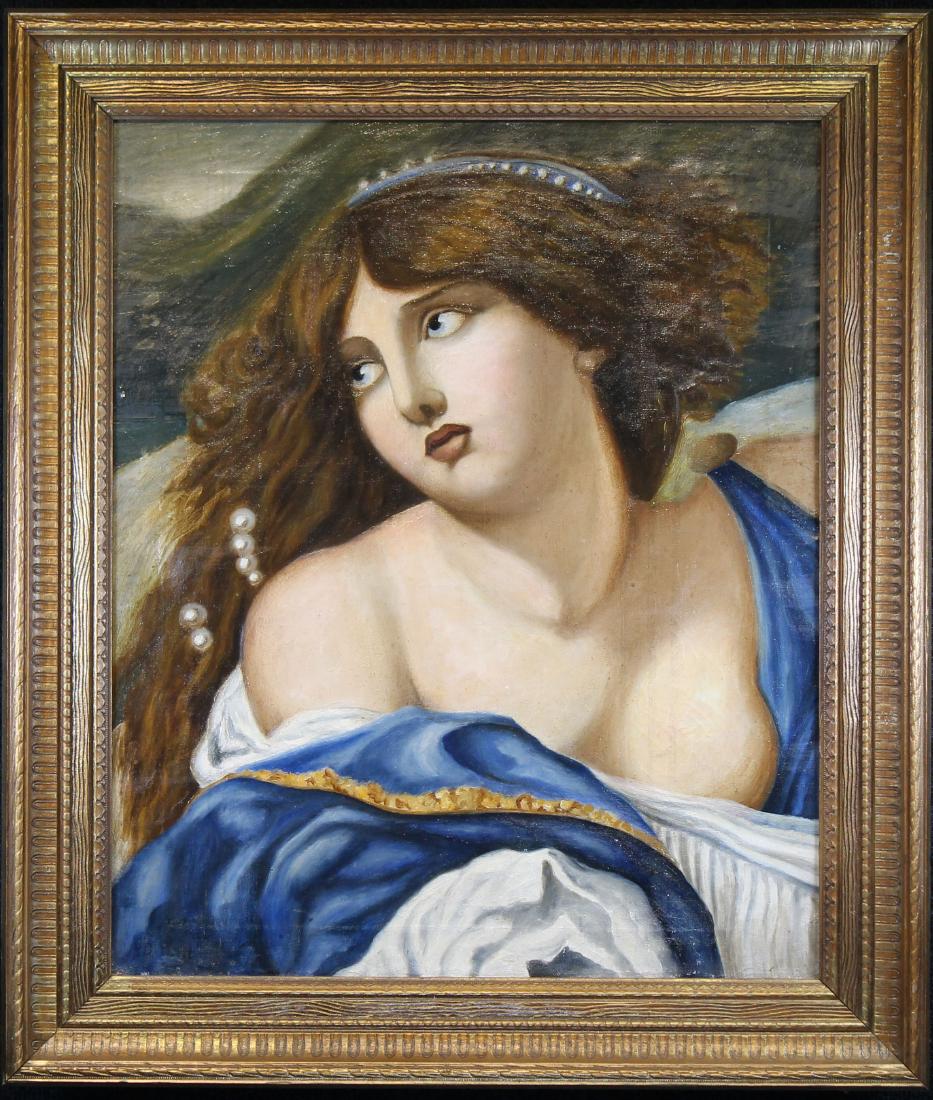 Antique Old Master Style Portrait of a Woman (1 of 3)