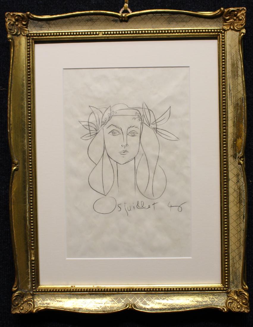 French School, '46 Drawing of a Young Girl (1 of 5)