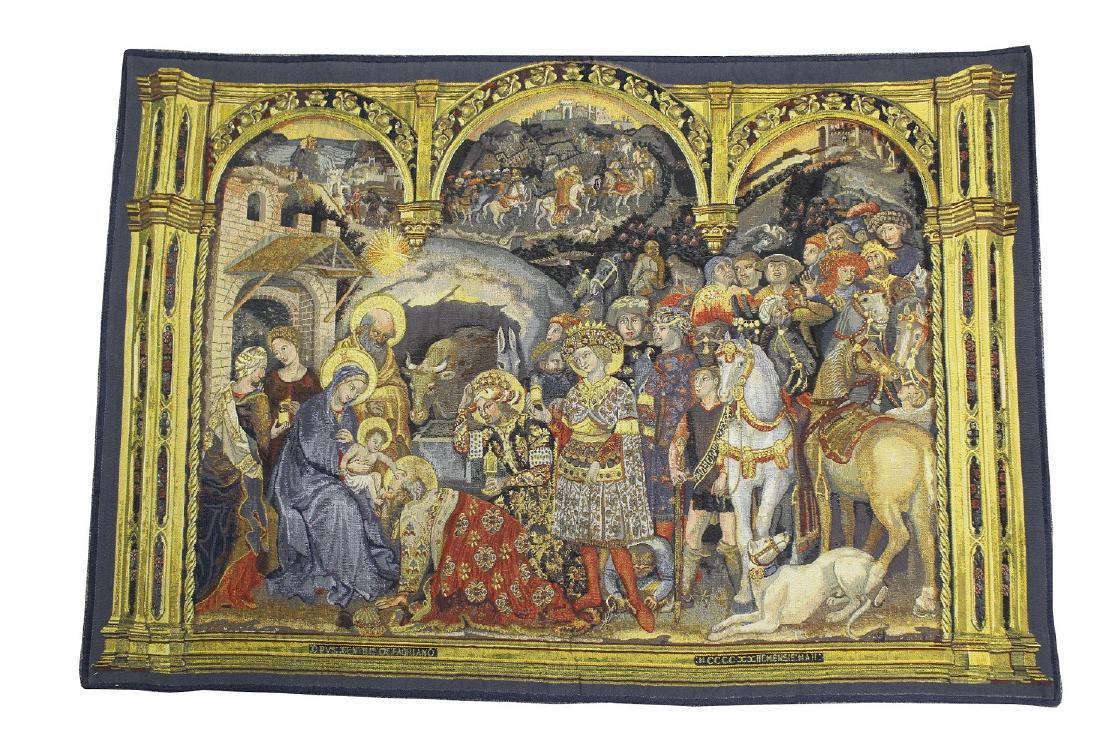 Early 20th C. European Nativity Scene Tapestry (1 of 7)
