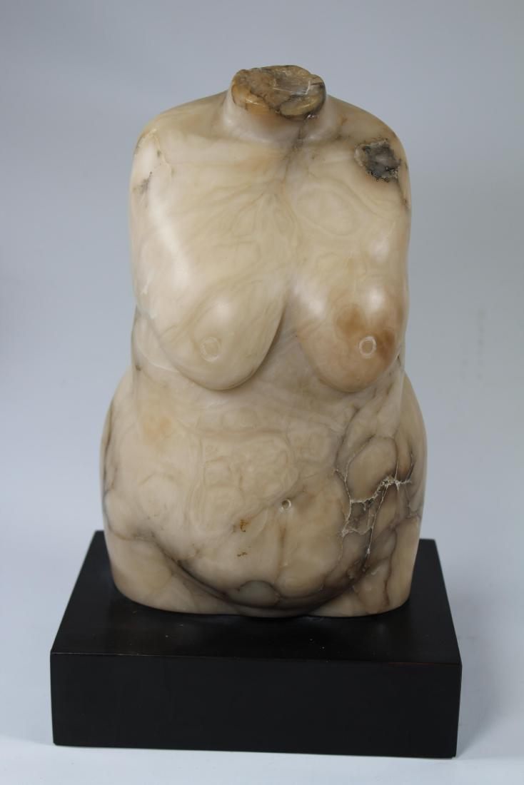 Vintage Carved Marble Female Torso (1 of 3)