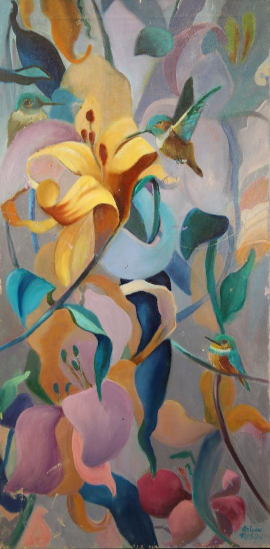 20th C. Modernist Still Life Painting. Signed: 20th C. Modernist Still Life Painting. Signed lower right. Size: 36 x 18 inches.