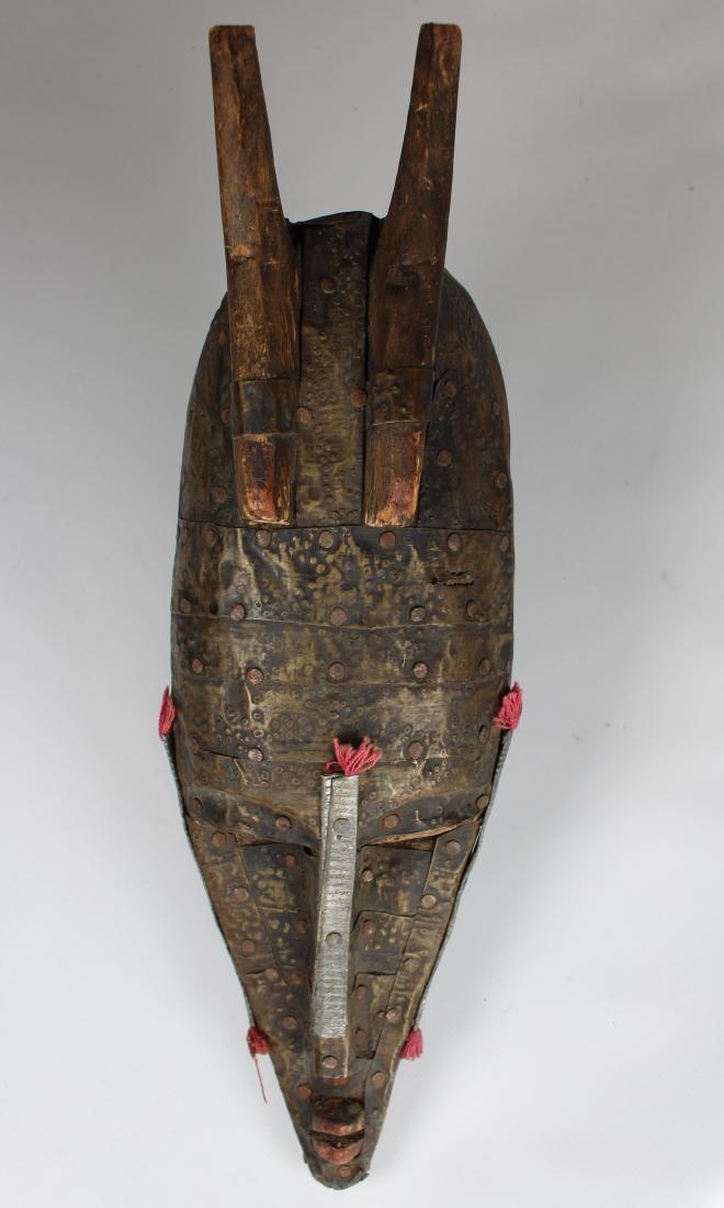 (2) African Masks, 20th C: (2) African Masks, 20th Century. Heights: 12.5 / 13.5 in.