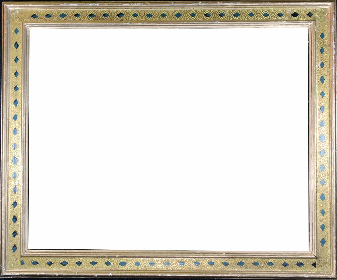 Vintage American Gilt/Carved Frame: Vintage American Gilt/Carved Frame. Rabbet/Opening size: 15.5 x 19.5 inches.