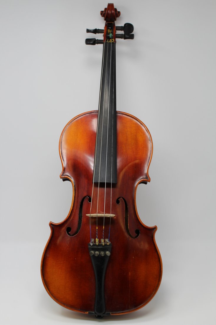 John Juzek Label 4/4 Violin: John Juzek Violin bearing label inside "John Juzek Violinmaker formerly in Prague. Made in Germany" Body Size: 14 in. (4/4)