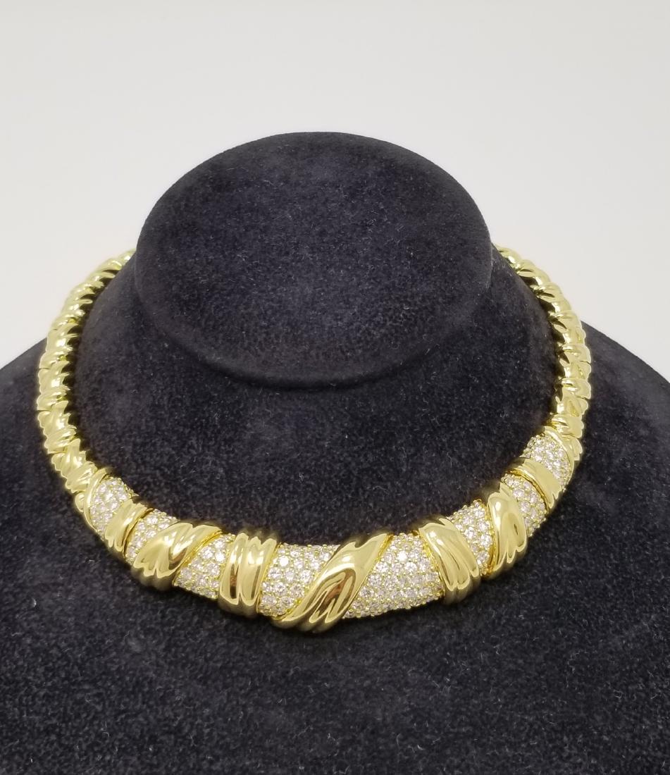 Stunning Jose Hess 18K & Diamond Choker Necklace (1 of 6)