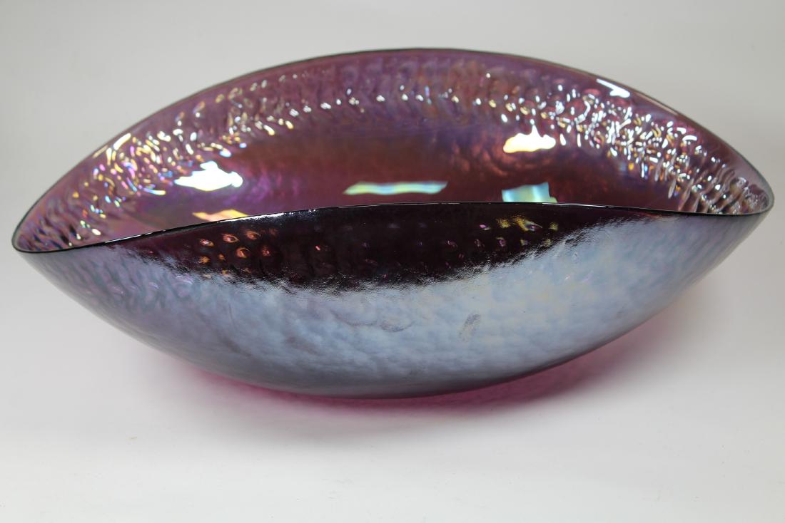 Large Italian Murano Glass Center Bowl, Signed (1 of 3)