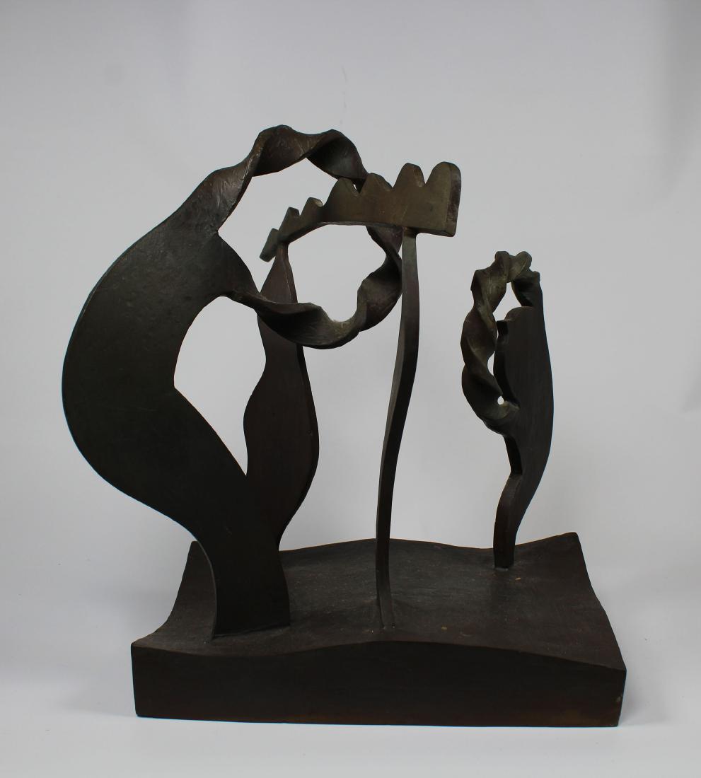 M. Cain, Signed Bronze Surrealist Figural Group (1 of 4)