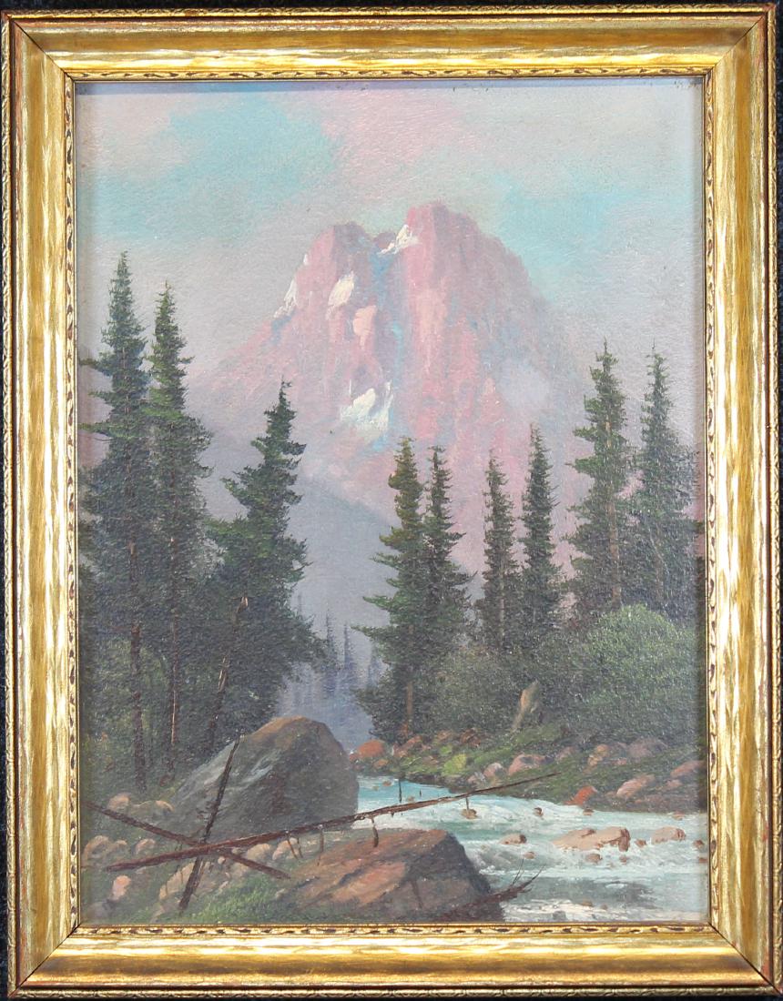 American School, 20th C. Western River Landscape (1 of 3)