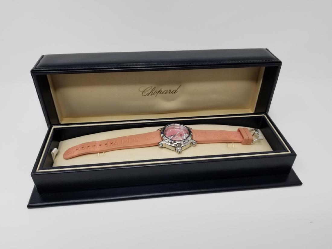 Chopard Ladies Pink 'Happy Sport' Watch (1 of 6)