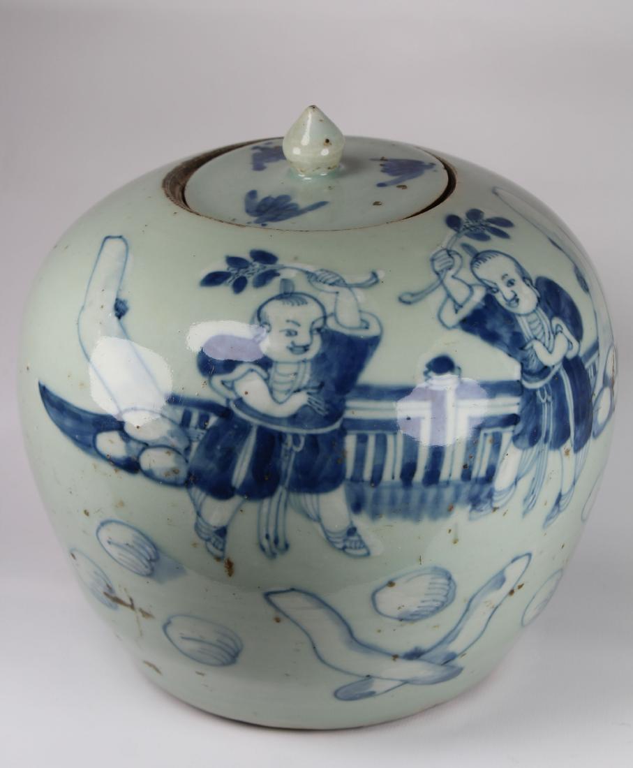 Early Antique Chinese Porcelain Ginger Jar (1 of 5)