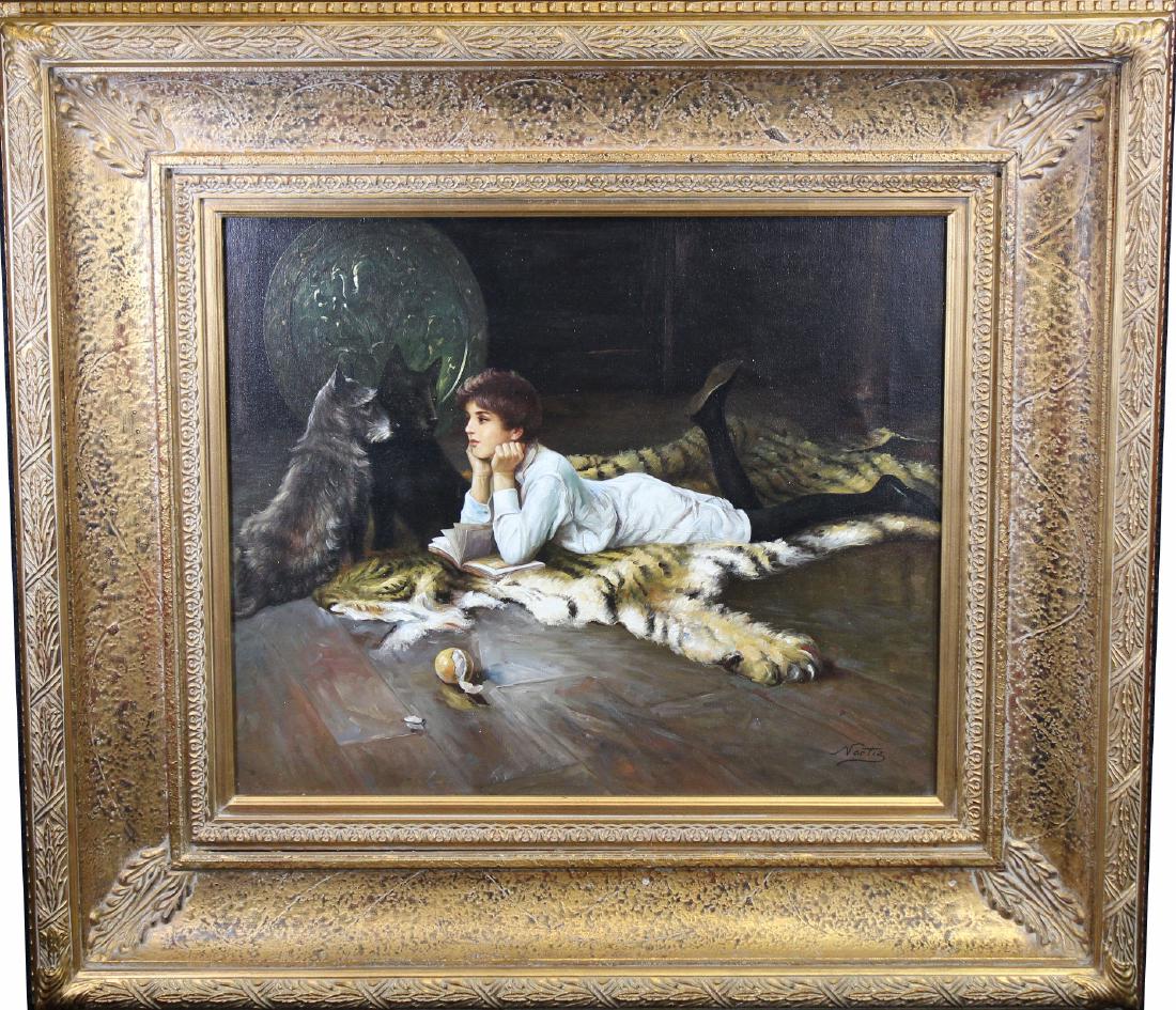 Contemporary Painting of Child in Elegant Interior (1 of 4)