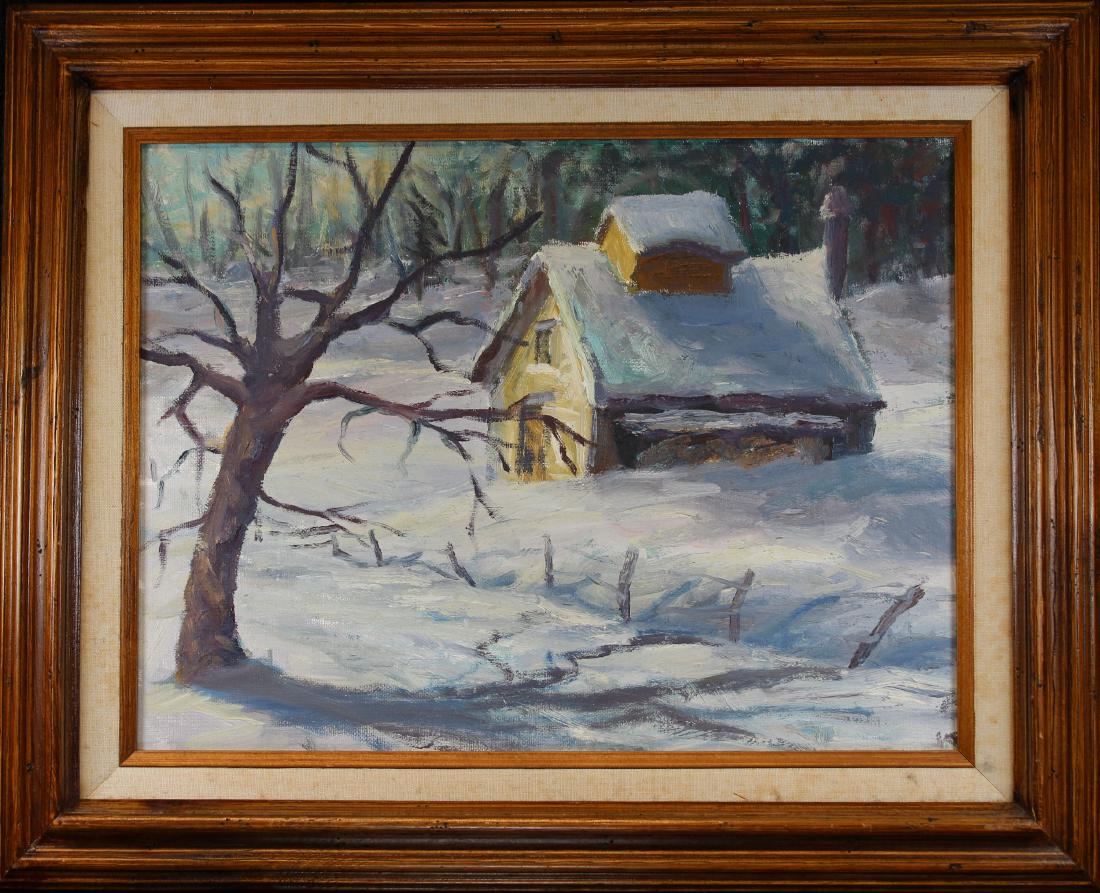 American School, Winter Landscape Painting (1 of 1)