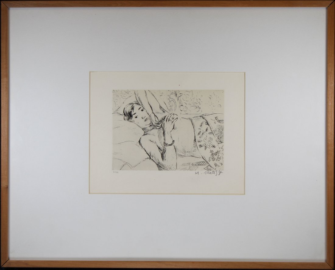 Matisse, Pencil Signed Lithograph of a Woman (1 of 4)