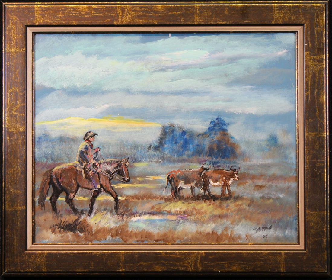 Jerry Devane, Double Sided Florida Painting: Jerry Devane, Double Sided Florida Painting. OIl on board. Signed. Sight size: 16 x 20 inches.
