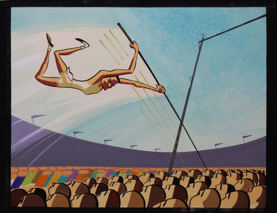 Richard S. Reihm (1927 - 2012) Illustration: Mixed Media on Illustration Board. Overall Size: 9.25 x 11 in. Unframed.