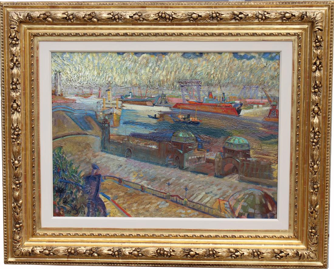 Willy Schlobach (1865 - 1951) Port of Hamburg (1 of 9)