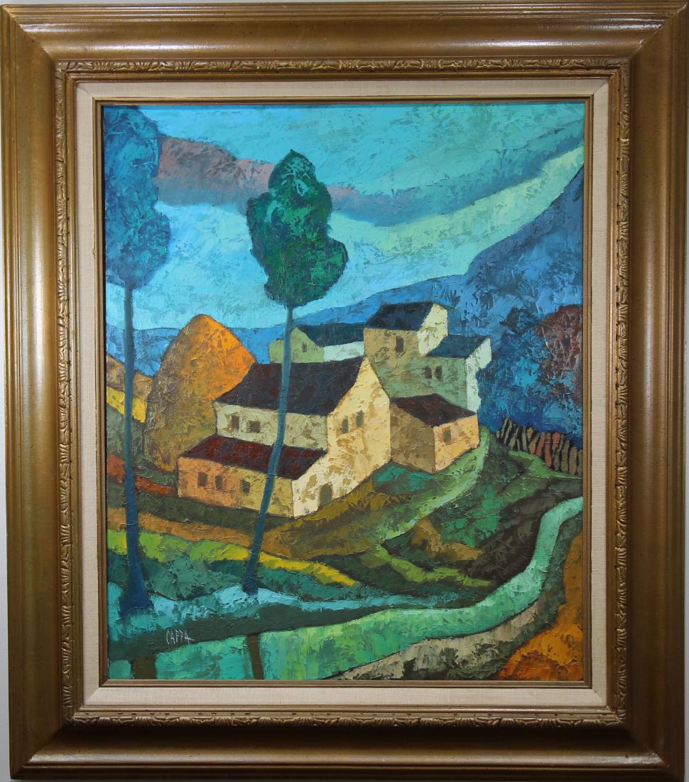 Cappa, Signed European Modernist Landscape (1 of 4)