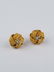 Pair of Vintage Gold Ribbon & Diamond Earrings - 2