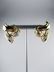 Pair of Diamond & Gold Ribbon Earrings - 2