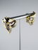 Pair of Diamond & Gold Ribbon Earrings - 3