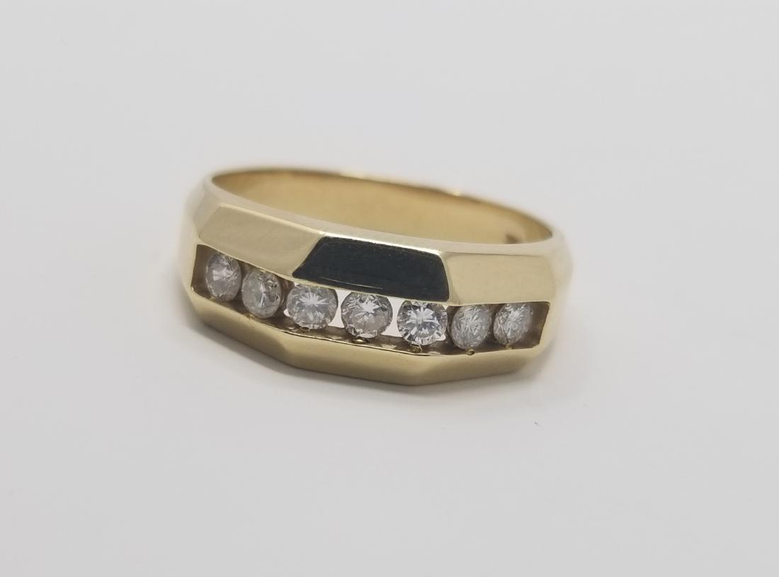 Men's 14K Yellow Gold & Diamond Ring (1 of 6)