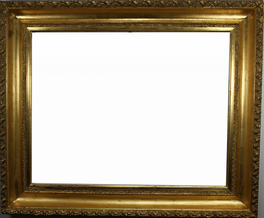 20th C. Gilt/Carved Wood Frame: 20th C. Gilt/Carved Wood Frame. Rabbet Size: 21.25 x 27.25 in. Overall Size: in.