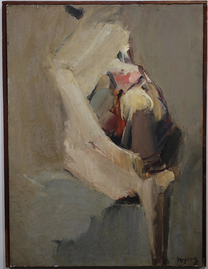 Signed, 1968 French School Abstract Painting: Signed, 1968 French School Abstract Painting. Oil on canvas. Signed and dated lower right. Sight size: 28.5 x 21 inches.