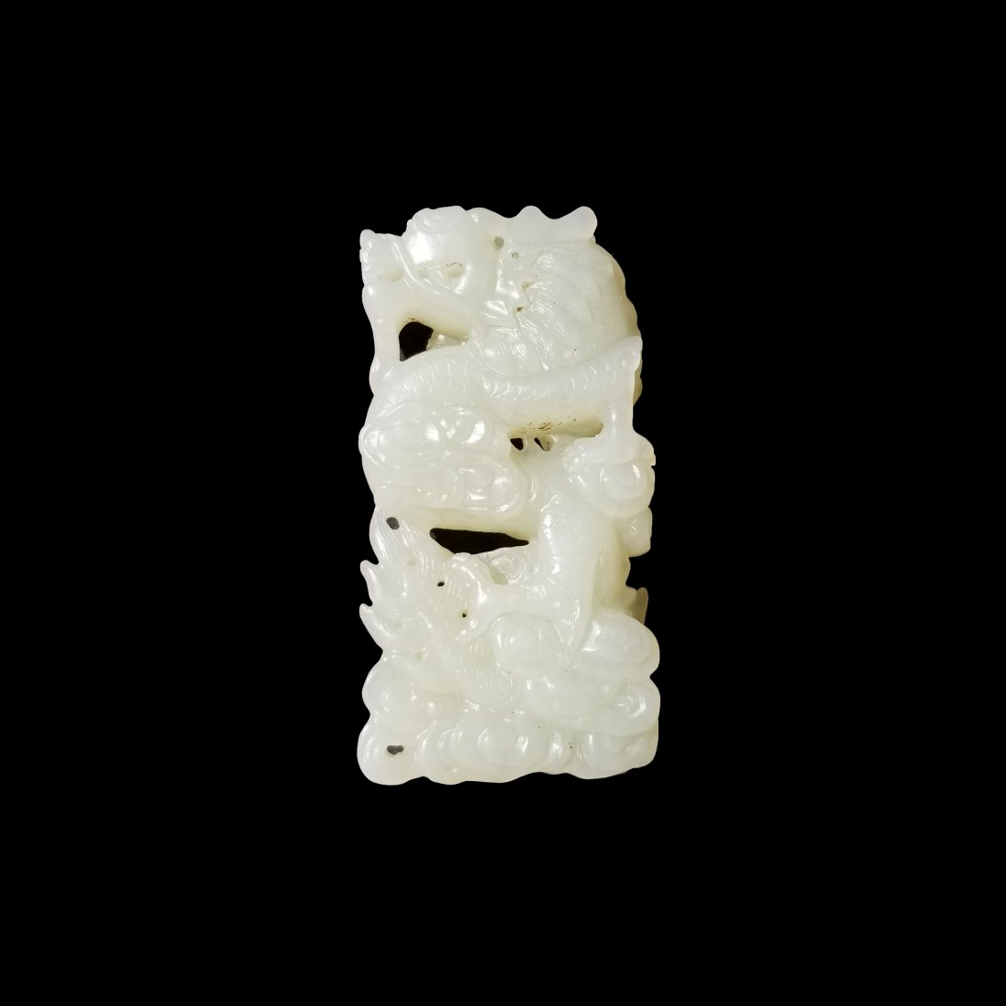 Carved Chinese White Jade Koi Fish Pendant: Carved Chinese White Jade Koi Fish Pendant. Length: 2.75 inches.