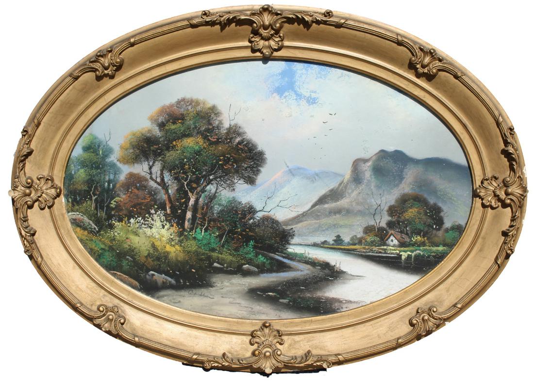 William Henry Chandler (1854 - 1928): William Henry Chandler (1854 - 1928). Pastel. Signed lower left. Chandler was a prolific pastel artist. Living in New Jersey and working from his studios in New York City, Chandler was a deeply religi