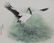 Zhan Gengxi (B. 1941) Black-Necked Crane Flapping - 2