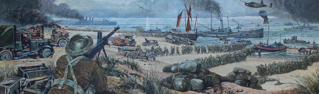 Brian Sanders (B. 1937) "Evacuation of Dunkirk" (1 of 9)