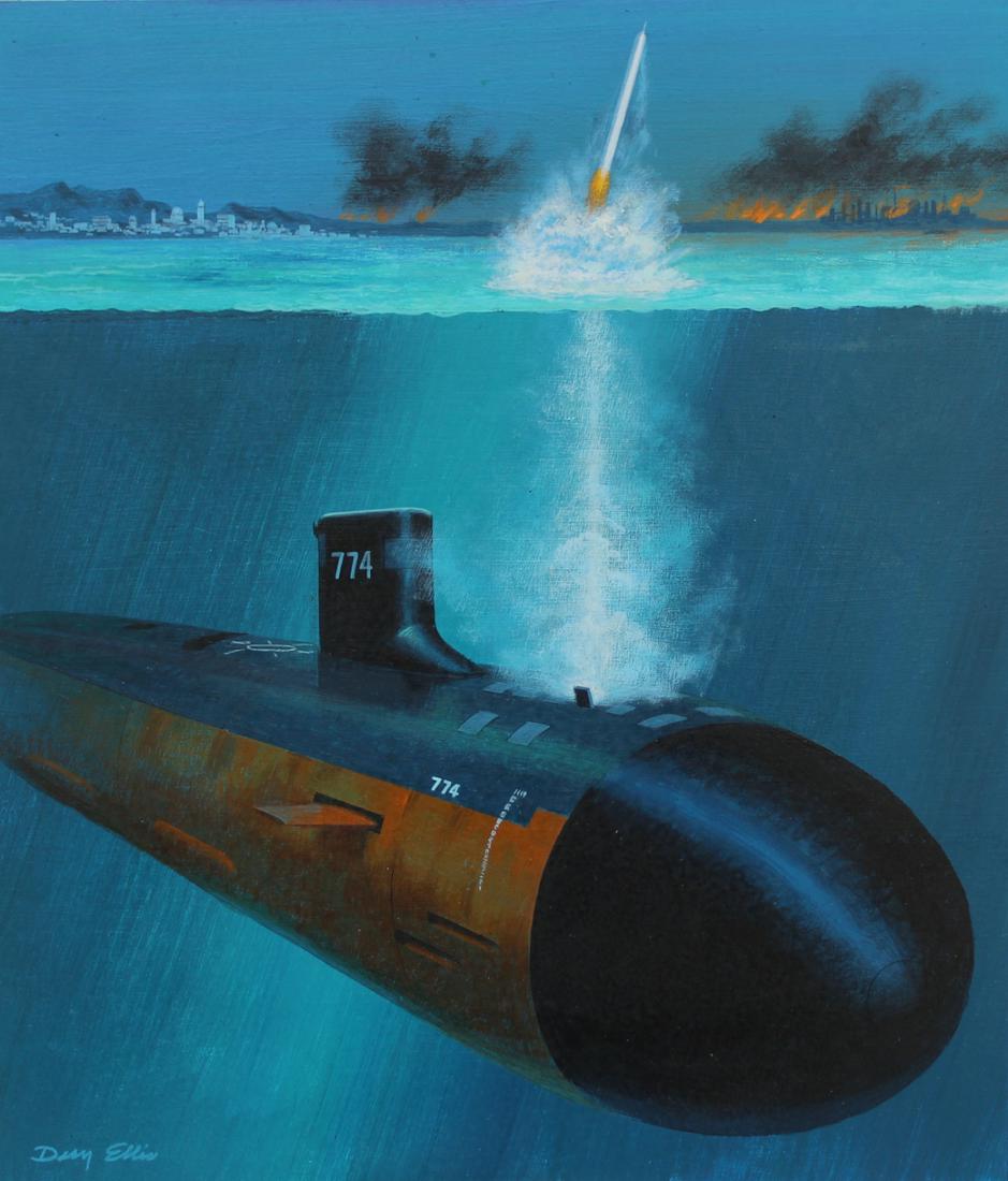 Dean Ellis (1920 - 2009) "U.S.S. Virginia" (1 of 5)