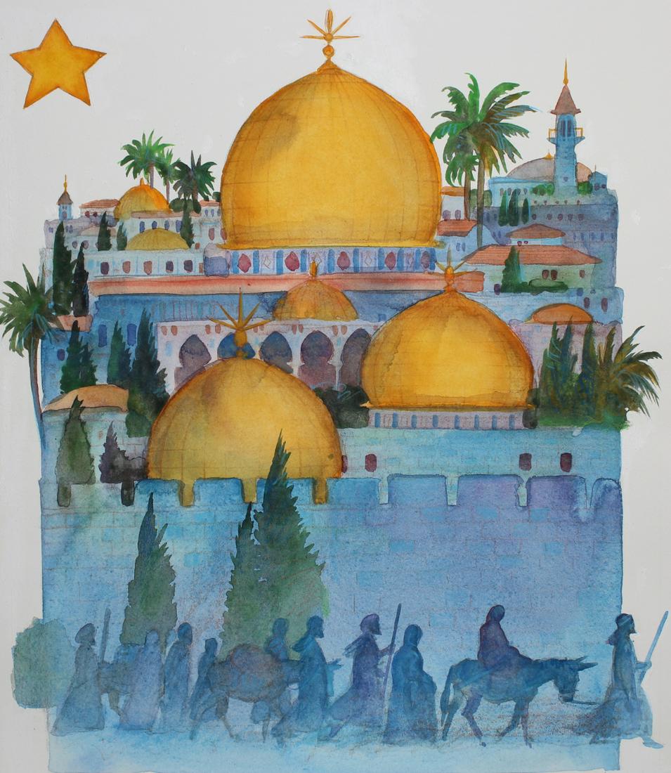 Tom McNeely (B. 1935) "Jerusalem" (1 of 4)