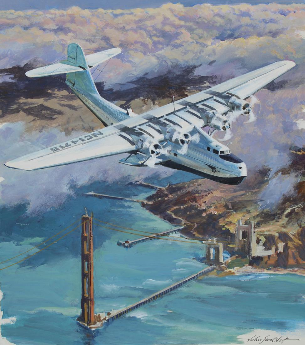 John Swatsley (B. 1937) "China Clipper Seaplane" (1 of 5)