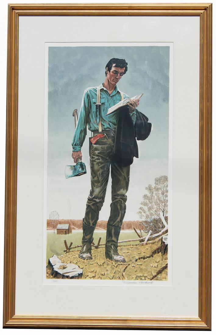 Norman Rockwell (1894-1978) "Young Lincoln" (1 of 4)