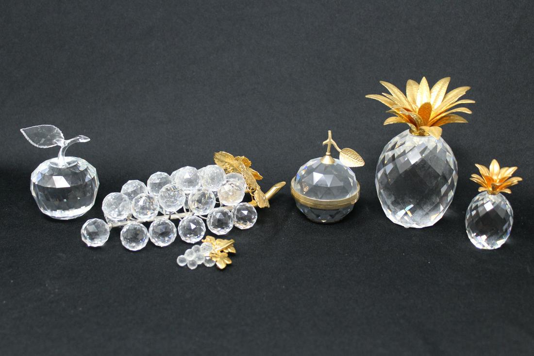 (6) Swarovski Crystal Fruit (1 of 4)