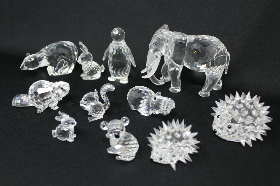 (11) Swarovski Crystal Animal Figurines (1 of 8)