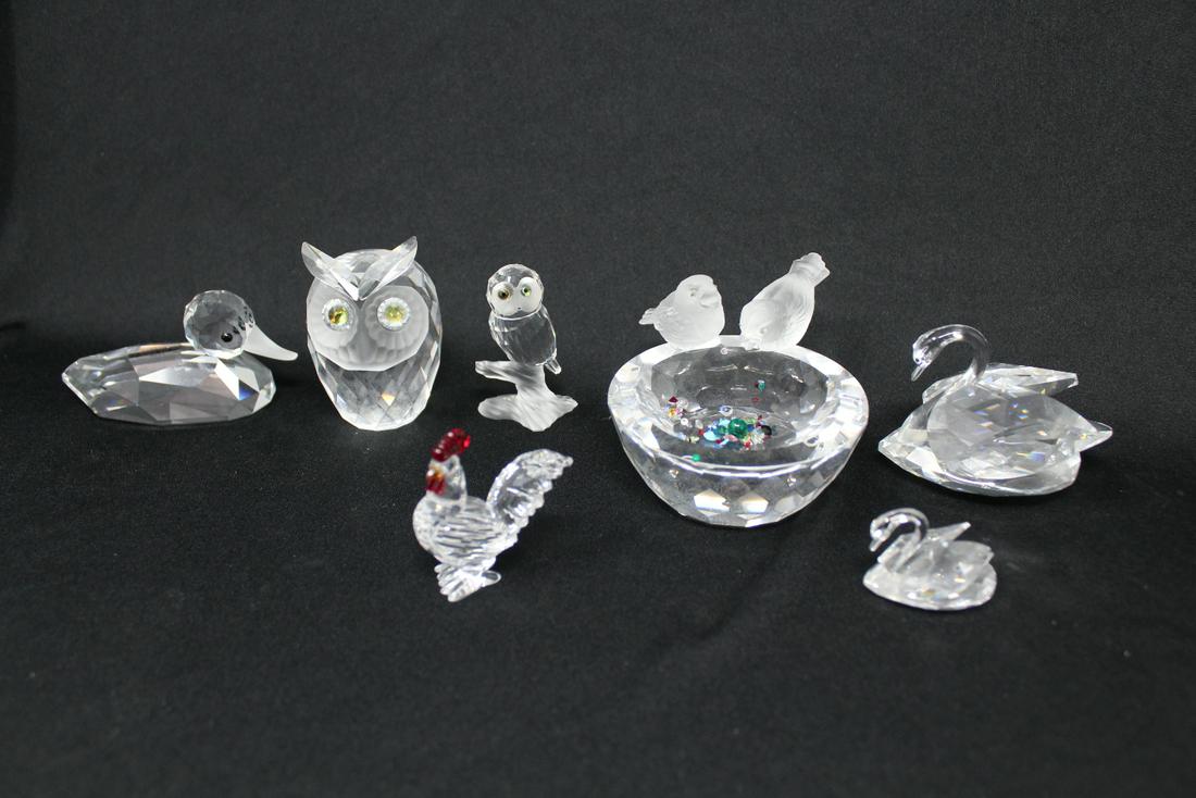 (7) Swarovski Crystal Bird Figures (1 of 4)