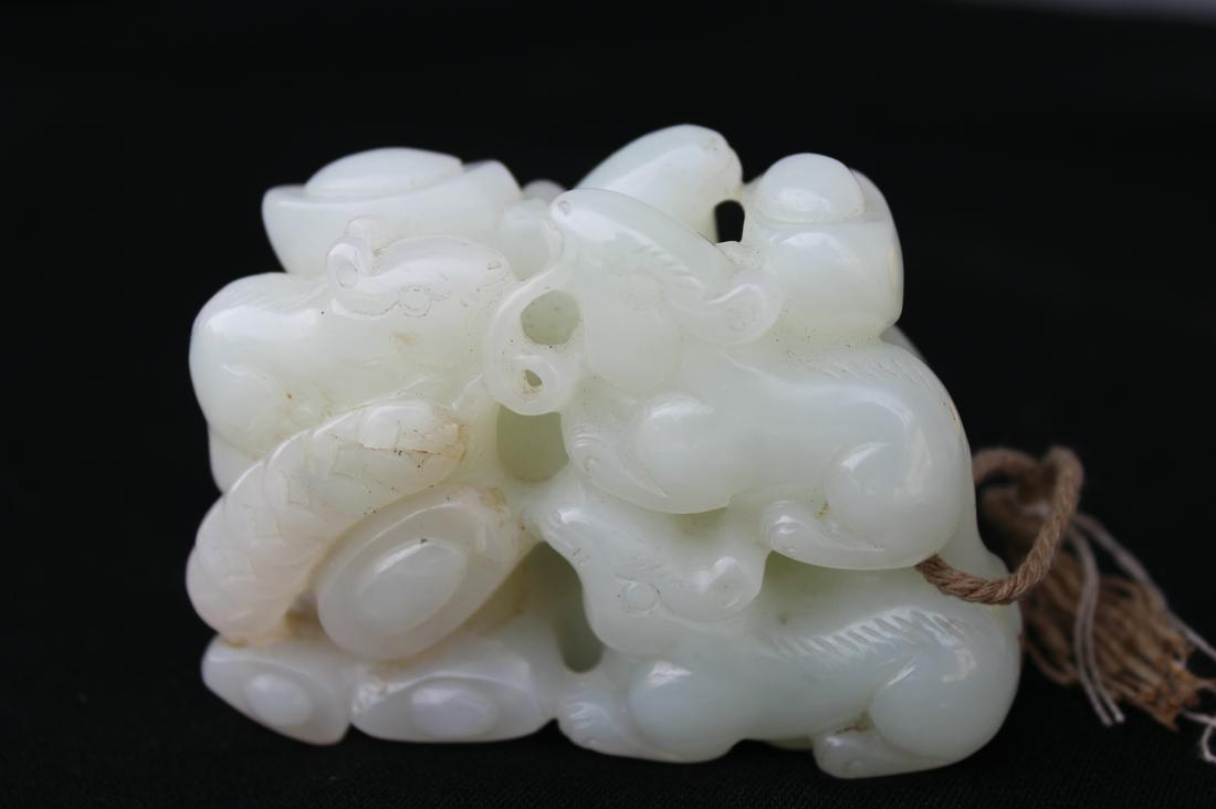 Carved Chinese Jade Figural Grouping (1 of 4)