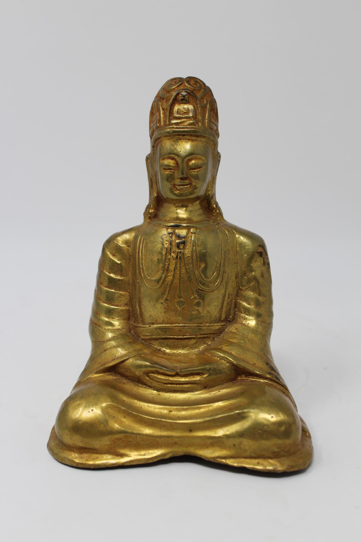 Gilt Bronze Tibetan Figure (1 of 4)