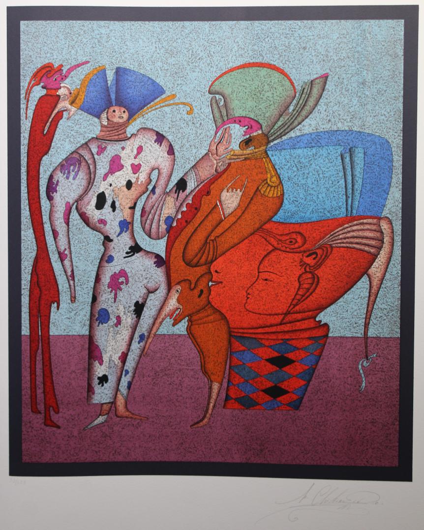 Mihail Chemiakin (B. 1943) "Untitled VII" (33/225) (1 of 4)