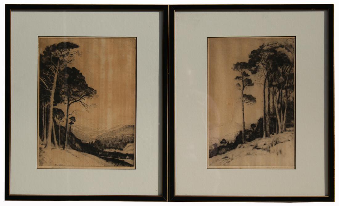 (2) John George Mathieson Etchings (1 of 4)