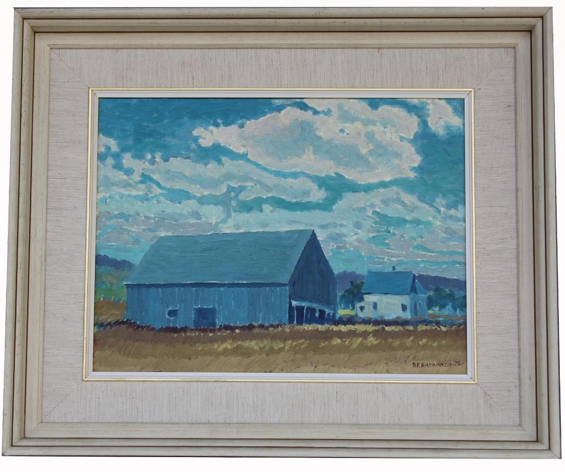 Mackinnon, 1975 Farm Scene Painting (1 of 4)