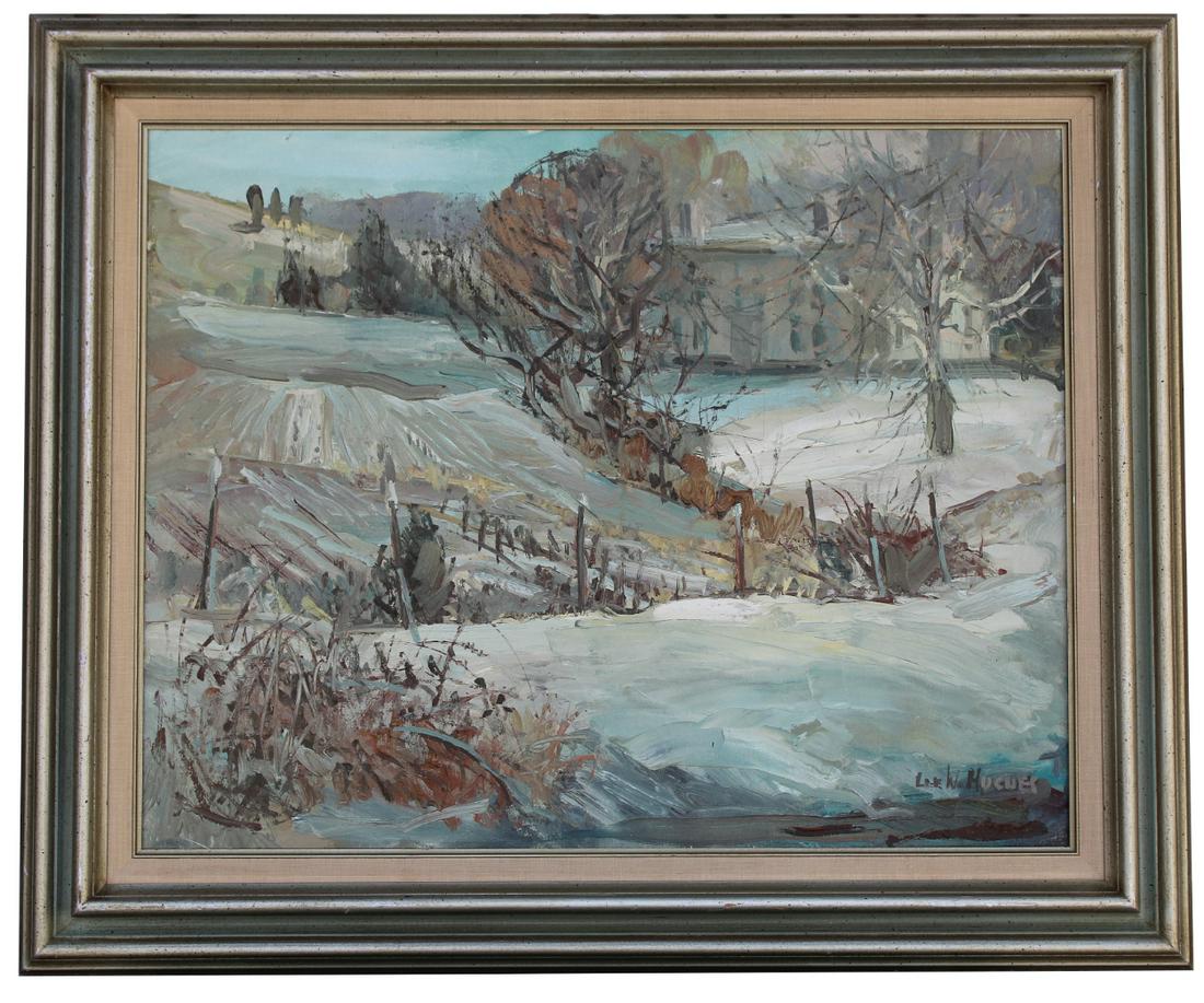 Lee Hughes (NJ, B. 1930) "Winter Fields" (1 of 8)