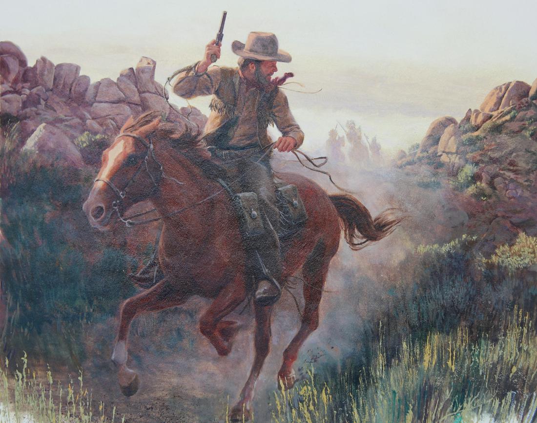 Morton Kunstler (B. 1931) "Pony Express" (1 of 6)