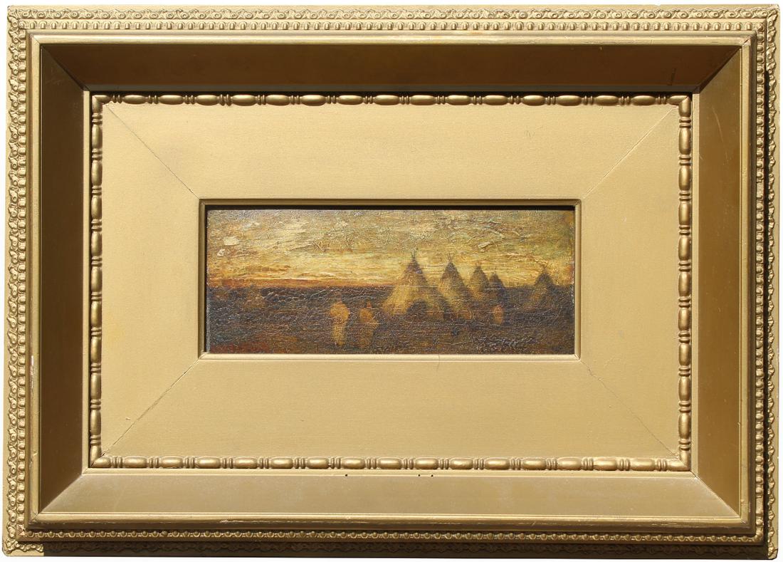 Ralph Blakelock (1847 - 1919) Encampment Scene (1 of 7)