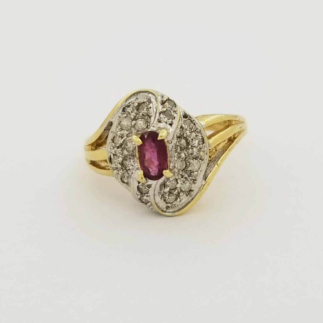 14K Gold Ruby & Diamond Ring (1 of 6)