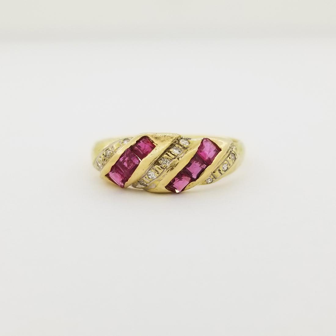 14k Gold Ruby & Diamond Ring (1 of 5)