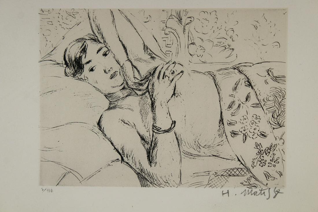 Matisse, Pencil Signed Lithograph of a Woman (1 of 3)